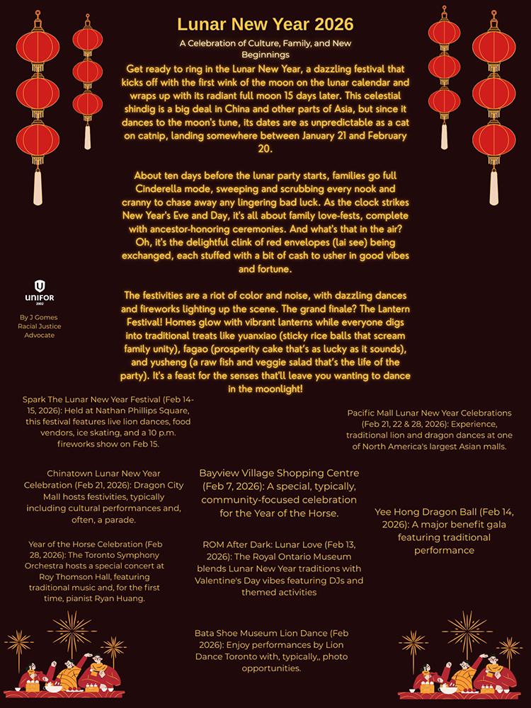 Unifor Local 2002 - Lunar New Year